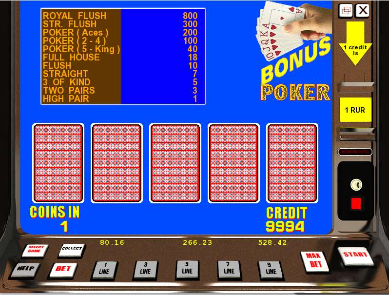 Bonus poker для WinWin Casino