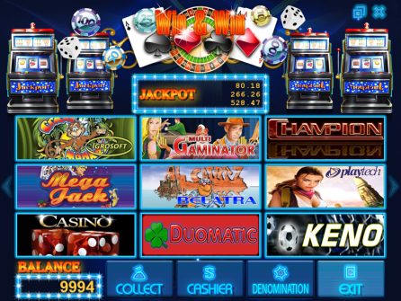 Win-Win Casino (Він-Він казино) на екрані монітора